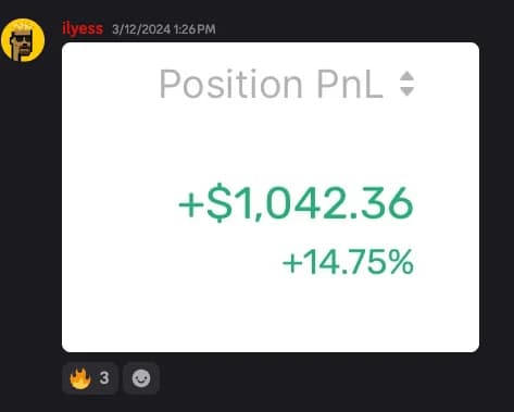 Résultat positif sur une position partagé par un élève