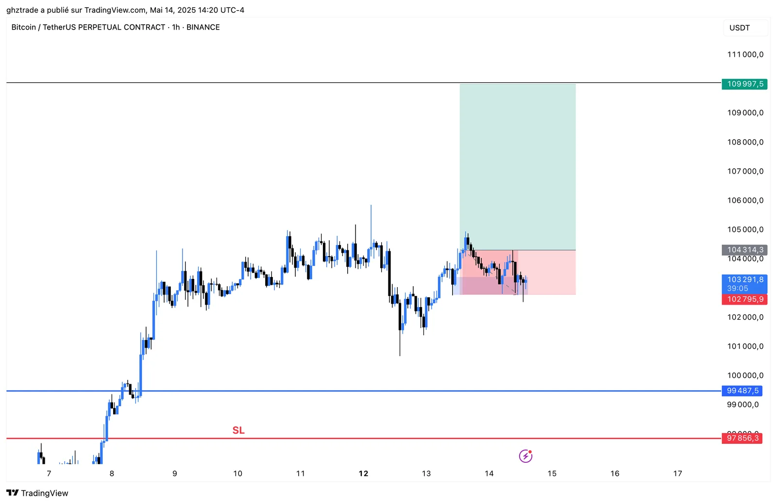 BTC -1R chart